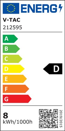 Etichetta Energetica STRISCIA 630 LED B. FREDDA 5MT NO IMPEMEABILE 24V LED212595 