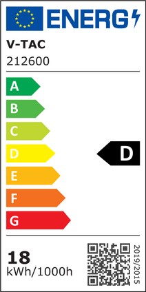 Etichetta Energetica STRISCIA 1190 LED B. NATURALE 5MT NO IMPEMEABILE 24V LED212600 