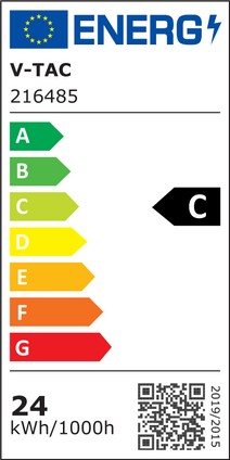 Etichetta Energetica PLAFONIERA LED X-SERIES 24W NATURALE 120CM 3840LM IP65 LED216485 