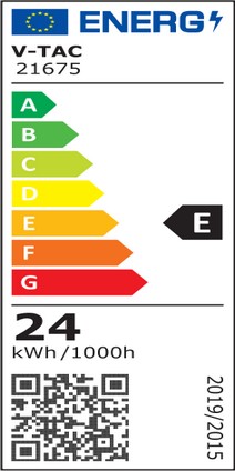 Etichetta Energetica TUBO A LED 24W BIANCO FREDDO 150CM 3000LM C. SAMSUNG LED21675 