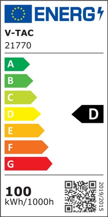 Etichetta Energetica FARO LED 100W NATURALE GRIGIO ALTA LUMINOSITA CHIP SAMSUNG LED21770 