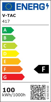 Etichetta Energetica FARO LED 100W BIANCO FREDDO BIANCO CHIP SAMSUNG LED417 