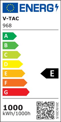 Etichetta Energetica FARO LED 1000W BIANCO NATURALE NERO ALTA LUMINOSITA CHIP SAMSUNG LED968 