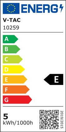 Etichetta Energetica LAMPADA LED FARETTO NERO BINARIO MAGNETICO 5W BIANCO FREDDO IP20 LED10259 
