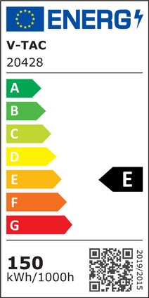 Etichetta Energetica PROIETTORE LED STRADALE 150W BIANCO NATURALE SAMSUNG LED20428 