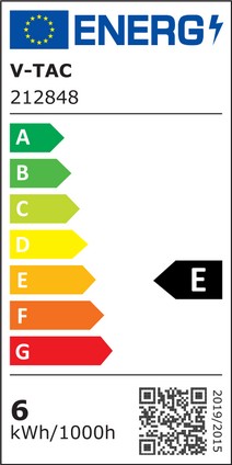 Etichetta Energetica LAMPADINA FILAMENTO LED CANDELA E14 6W BIANCO CALDO IP20 LED212848 