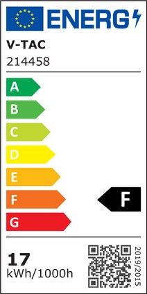 Etichetta Energetica LAMPADINA LED E27 A65 17W BIANCO FREDDO 200 GRADI  LED214458 