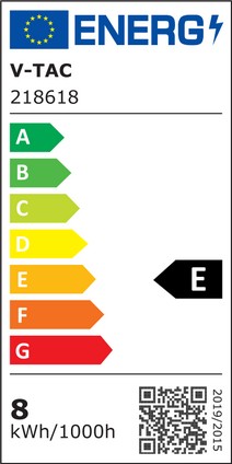 Etichetta Energetica LAMPADA LED 7W PARETE B.NATURALE UP&DOWN BIANCA IP65 8LED LED218618 