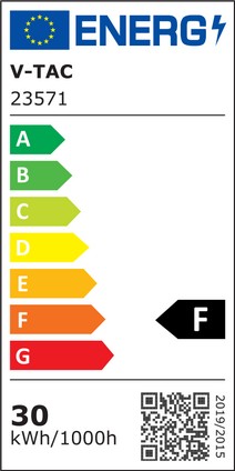 Etichetta Energetica LAMPADINA LED 30W E27 T80 BIANCO FREDDO  LED23571 