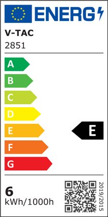 Etichetta Energetica LAMPADINA LED E27 6W FILAMENTO BIANCO CALDO A MINIBULBO 130 LUMENWATT LED2851 