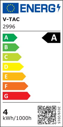Etichetta Energetica LAMPADINA LED E27 4W ST64 FILAMENTO BIANCO CALDO LED2996 