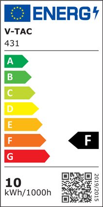 Etichetta Energetica FARO LED 10W ULTRAS. BIANCO NATURALE GRIGIO CHIP SAMSUNG LED431 