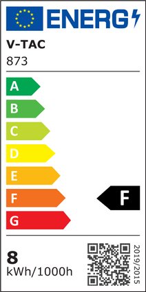 Etichetta Energetica LAMPADINA LED GU10 SMD 8W 110 GRADI NATURALE CHIP SAMSUNG LED873 