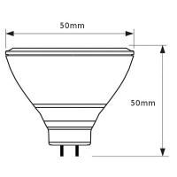 OPTONICA SP-116Y LAMPADINA LED GU5.3 6W BIANCO FREDDO IN ALLUMINIO LEDSP1168 1
