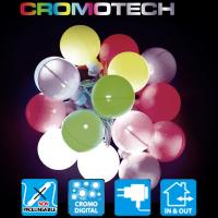 TECNO-NATALE LEDCROMO CATENA 12 SFERE LED RGB CONTROLLER MEMORY MULTICOLORE LEDX30145 0