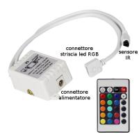 V-TAC VT-2401 CONTROLLER LED RGB 24 TASTI LED3304 2