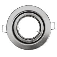 V-TAC VT-7227 PORTALAMPADA SPOT INCASSO NICKEL SATINATO ORIENTAB LED3470 1