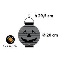 TECNO-NATALE  LANTERNA CARTA HALLOWEEN 1 LED LEDX35713 2