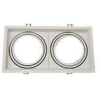 V-TAC VT-7222 PORTALAMPADA SPOT 2 X AR111 INCASSO BIANCO ORIENTABILE LED3576 1