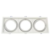 V-TAC VT-7223 PORTALAMPADA SPOT 3 X AR111 INCASSO BIANCO ORIENTABILE LED35771 1
