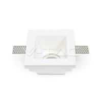 V-TAC VT-763 PORTALAMPADA SPOT INCASSO QUADRATO IN GESSO LED3649 1