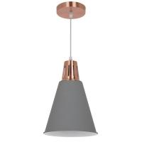 V-TAC VT-7520 PORTALAMPADA E27 PENDENTE RAME/SABBIATO GRIGIO D220 LED3701 1