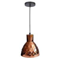 V-TAC VT-8220 PORTALAMPADA E27 PENDENTE RAME D220 LED3711 1