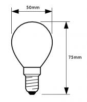 V-TAC VT-2043 LAMPADINA LED E14 3W BIANCO FREDDO A BULBO LED7201 1
