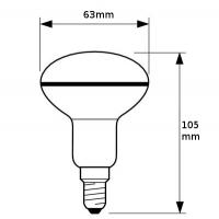 V-TAC VT-263 LAMPADINA LED E27 R63 8W BIANCO NATURALE CHIP SAMSUNG LED142 1