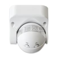 V-TAC VT-8003 SENSORE MOVIMENTO E CREPUSCOLARE 12MT IP44 BIANCO LED4967 1