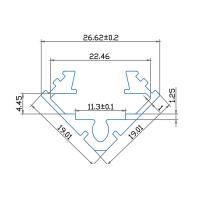 V-TAC VT-7104 PROFILO ALLUMINIO 2MT AD ANGOLO OPACO CONFEZIONE 2 PEZZI LED99562 1