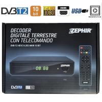 TECNO-ESHOP ZEPHIR RICEVITORE DIGITALE TERRESTE DVB T2 HEVC 10 BIT POW41357 0