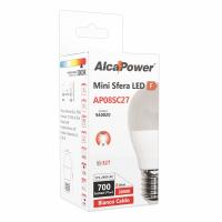 ALCAPOWER AP08S_ LAMPADINA LED E27 8W BIANCO FREDDO A BULBO G45 ALC940022 2