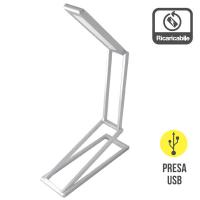 CFG HILARY LAMPADA A LED HILARY DA TAVOLO 3W RICARICABILE USB LEDEL033 0