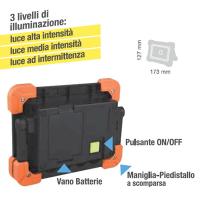 CFG SQUARE TORCIA DA TAVOLO SQUARE A LED 5W CON PIEDISTALLO LEDEL057 1