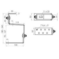 CONTACT SOLAR CNTSTR00xx STAFFA REGOLABILE PER TEGOLE H93-127 MM CNTSTR0004 1