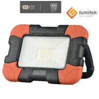 ECOVA  FARO LED 10W NATURALE BATTERIE SOS E USB  ECO25600 0