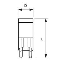V-TAC VT-2083D LAMPADINA LED G9 3W BIANCO FREDDO DIMMERABILE LED7255 1