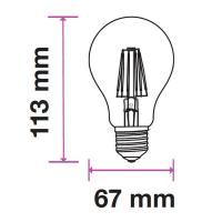 IMPERIA  LAMPADINA LED E27 BULBO A67 15W FILAMENTO NATURALE IMP206713 1