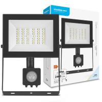 TECNO-ESHOP ML-FLSxxxxK30WSEN FARO LED 30W FREDDO CON SENSORE MOVIMENTO NERO  SMOML-FLS6000K30WSEN 1