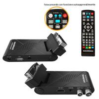 TECNO-ESHOP NORDMENDE RICEVITORE DIGITALE TERRESTE DVB T2 RETRO CON SCART HEVC 10 BIT POW41439 0