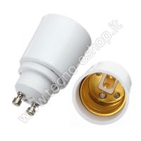 TECNO-ESHOP  ADATTATORE PER LAMPADINE DA GU10 A E27 MELPA1027 1
