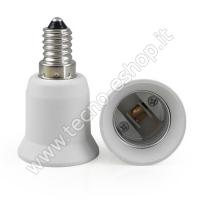 TECNO-ESHOP  ADATTATORE PER LAMPADINE DA E14 A E27 MELPA1427 1