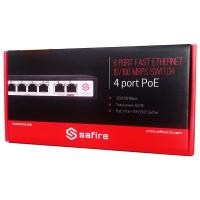 SAFIRE SWPOE SWICTH POE 8 CANALI / 2 PORTE UPLINK 10/100MBPS VISSFSW1008POE96 1