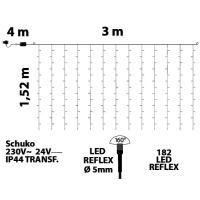TECNO-NATALE LEDXK TENDA 182 LED CONTROLLER MEMORY BIANCO FREDDO LEDX30435 1