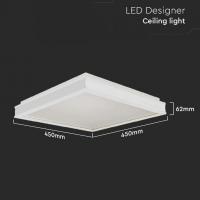 V-TAC VT-7782  LAMPADA LED SOFFITTO 24W BIANCA BIANCO NATURALE QUADRATA LED6993 1