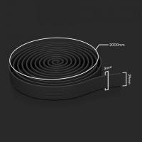 V-TAC  BINARIO IN TESSUTO 10METRI PER FARETTI COLORE NERO PER SISTEMA BIANRIO MAGNETICO LED23126 1