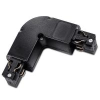 V-TAC  GIUNTO AD L PER BINARIO A 4 CONTATTI TRIFASE NERO LED3528 0