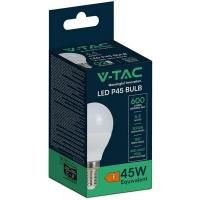 V-TAC VT-270 LAMPADINA LED P45 E14 6.5W BIANCO CALDO A BULBO LED24018 1