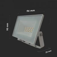 V-TAC VT-44012 FARO LED 10W ULTRASOTTILE BIANCO NATURALE E-SERIES 2 SMD NERO LED23972 2